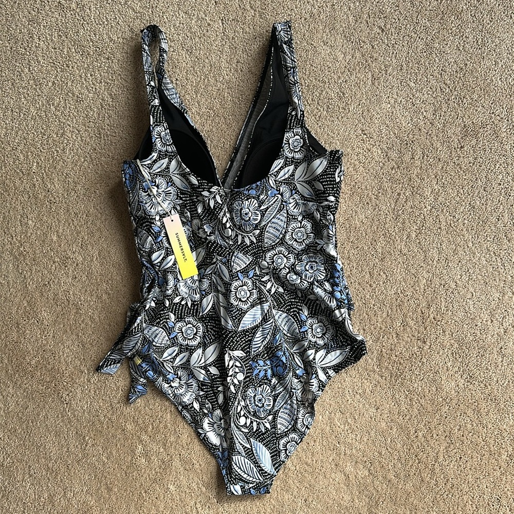 Summersalt The Perfect Wrap One-Piece Swimsuit - Island Floral NWT 10 - Picture 6 of 7